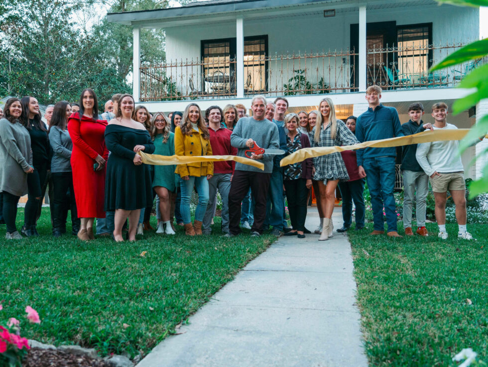 Local business ribbon cutting